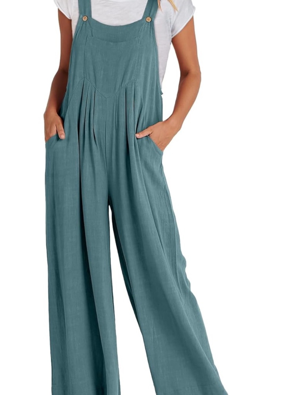 Blue Women’s Sleeveless overalls Jumpsuit